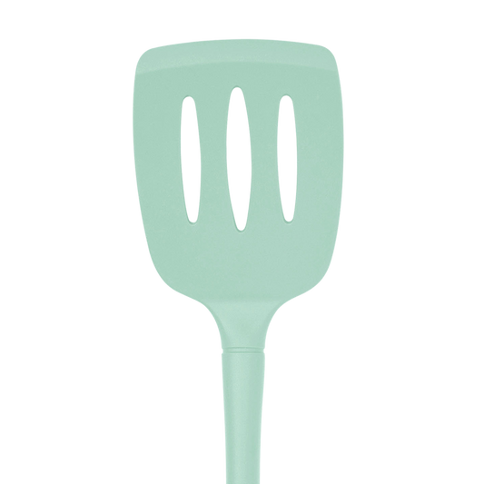 Tovolo "flex-core" All Silicone Slotted Turner (light Aqua)