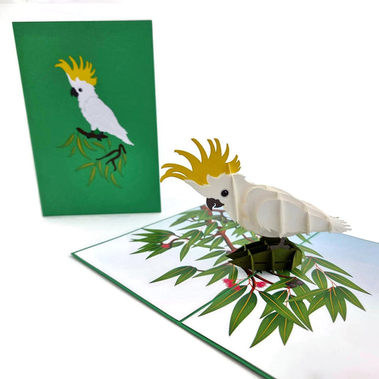 Colorpop Up Card Cockatoo Bird