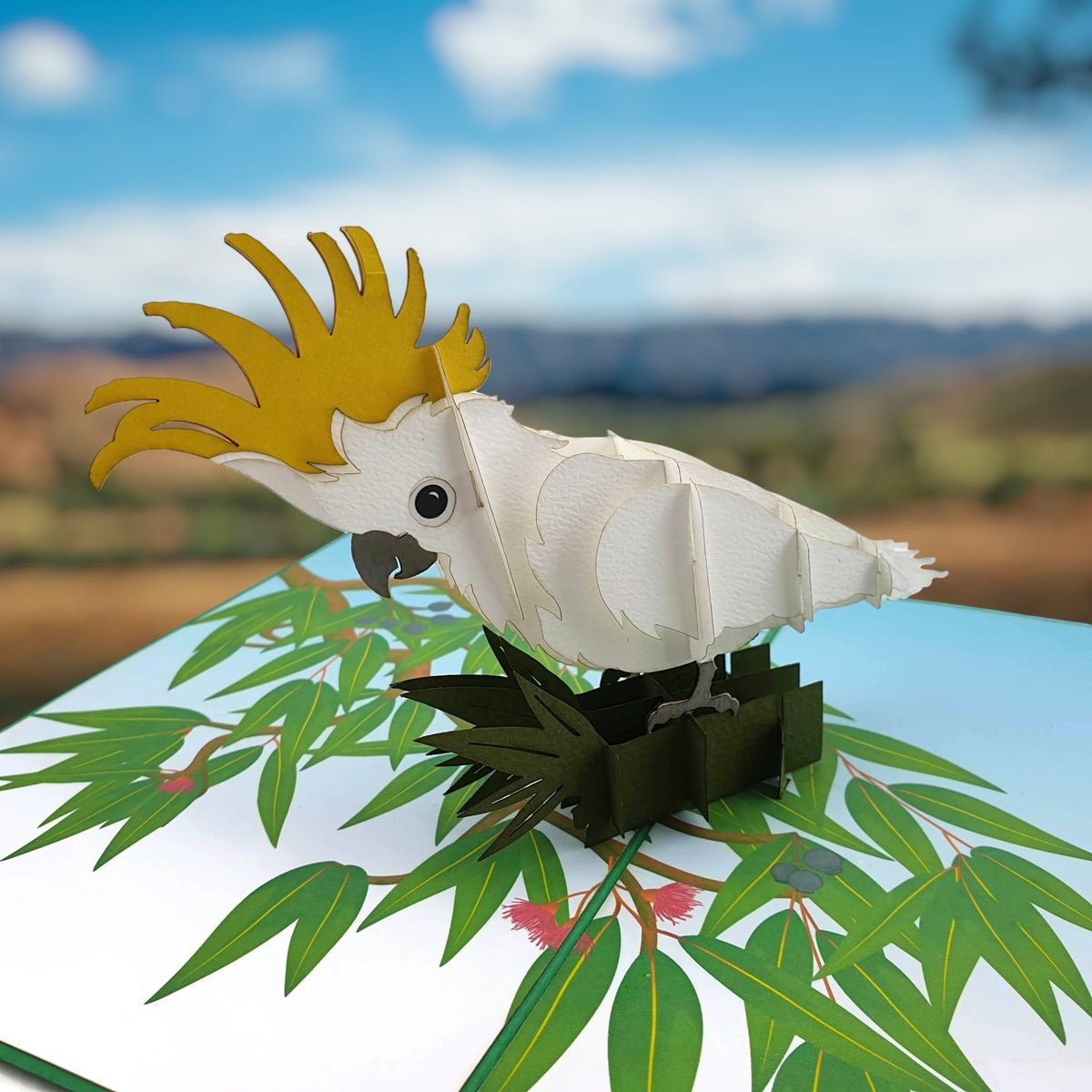 Colorpop Up Card Cockatoo Bird
