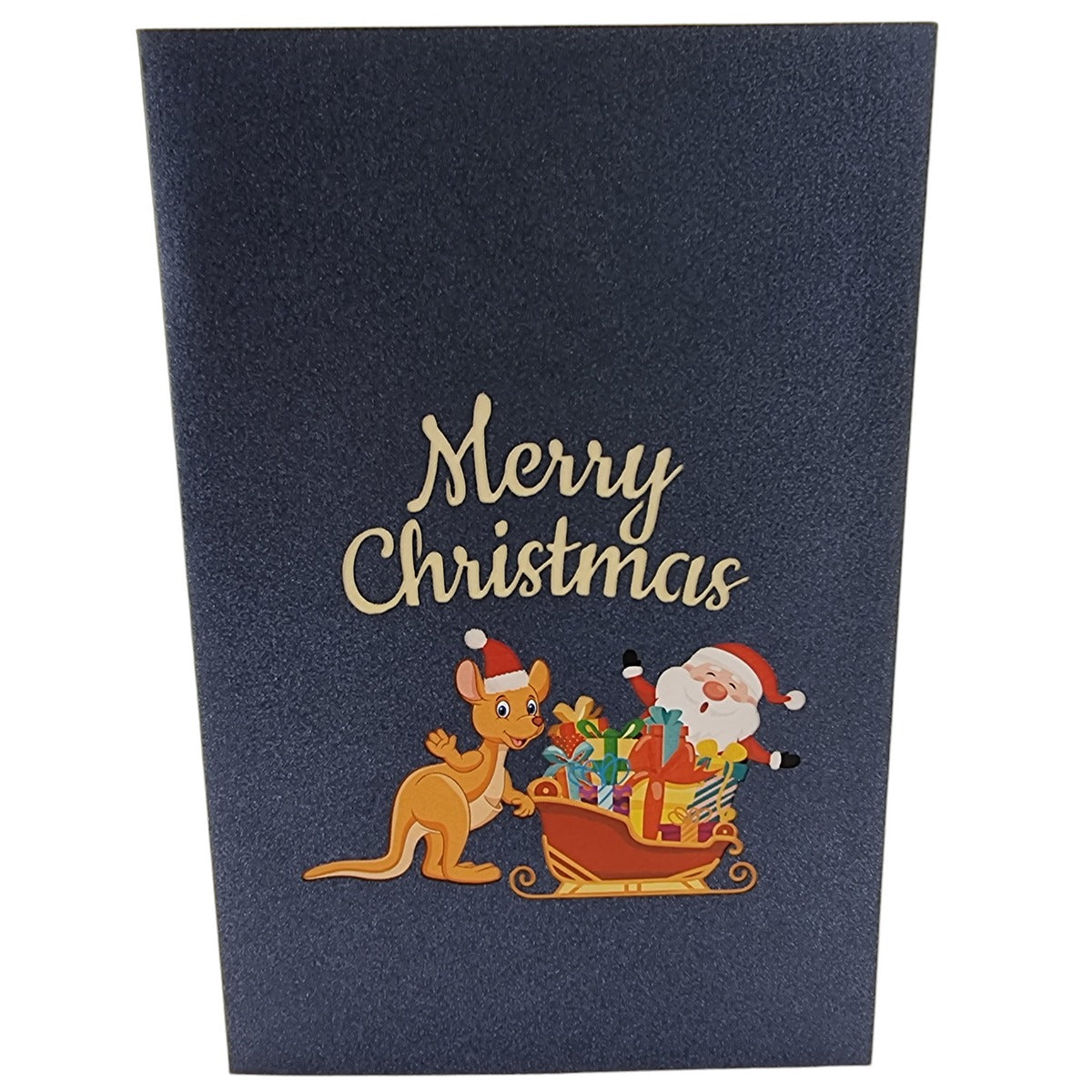 Colorpop Up Card Kangaroo Xmas Sleigh Pop Up Card