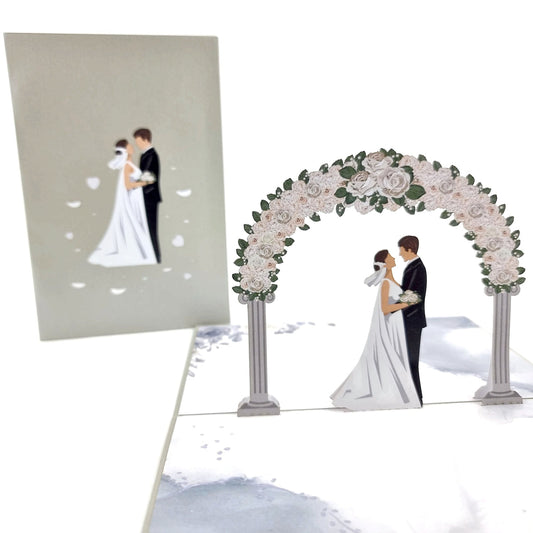 Colorpop Up Card Wedding Day Silver