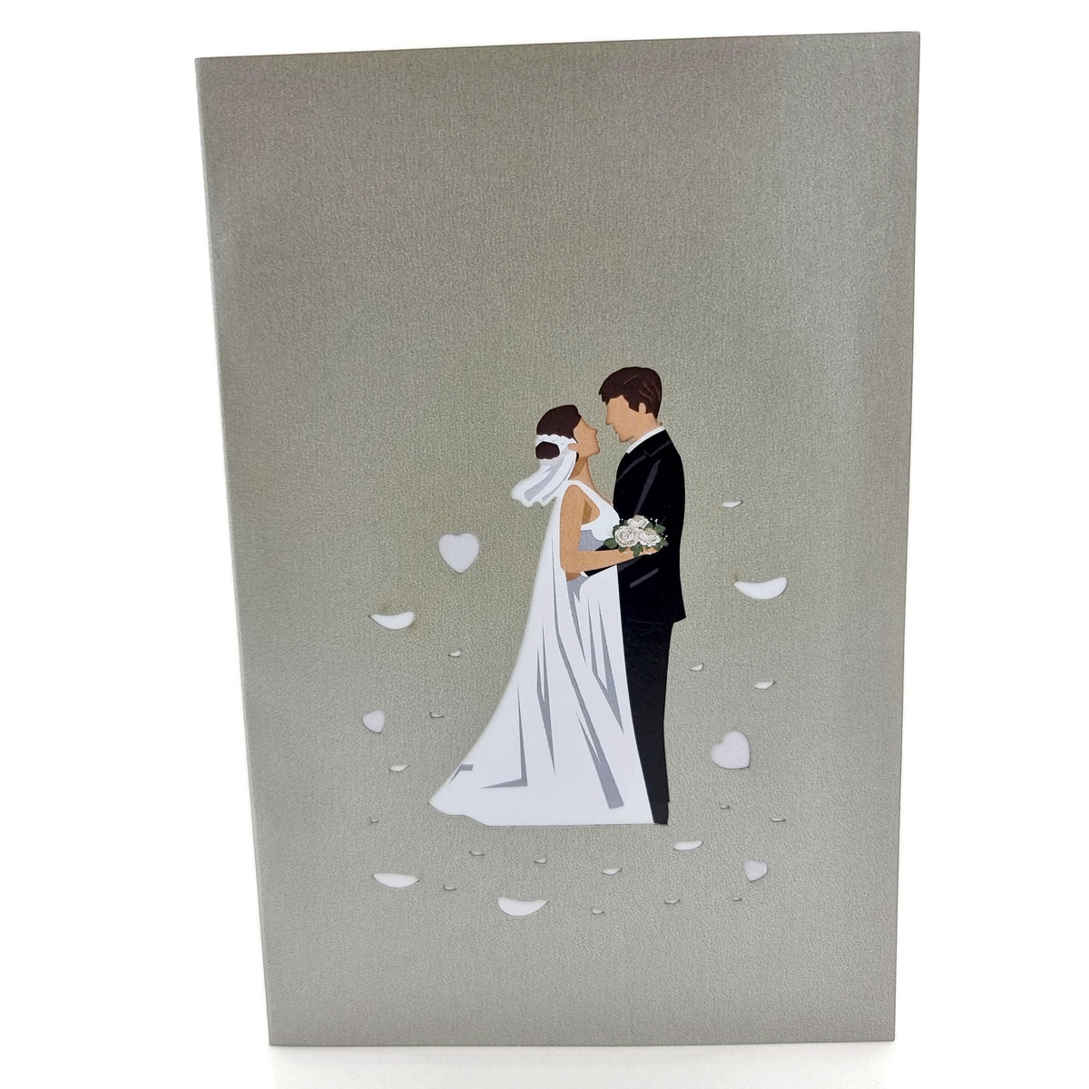 Colorpop Up Card Wedding Day Silver