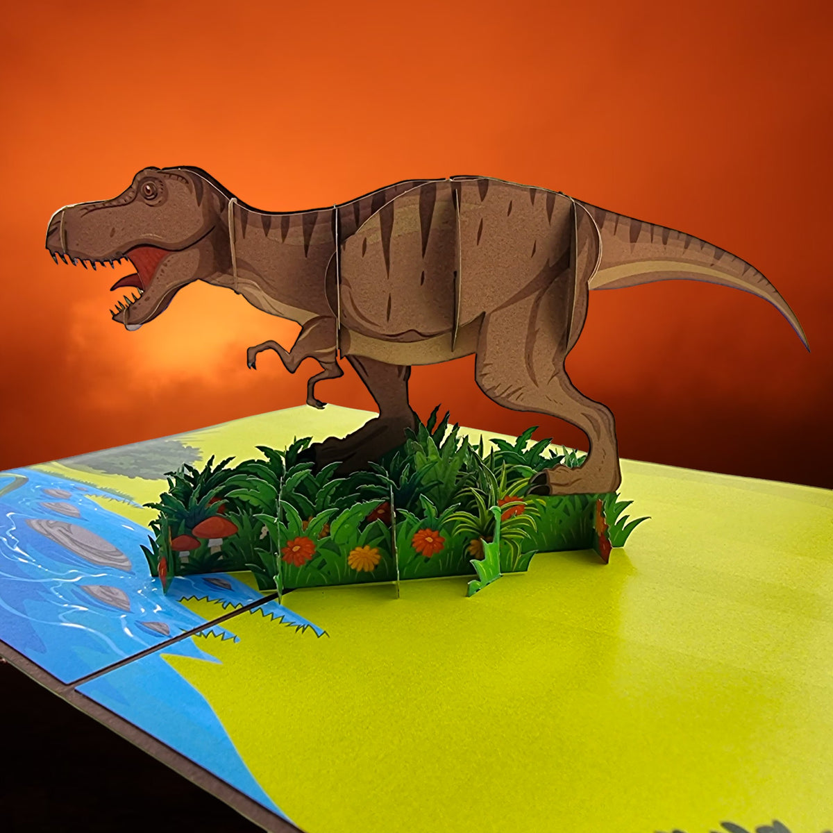 Colorpop Card T-Rex Dinosaur
