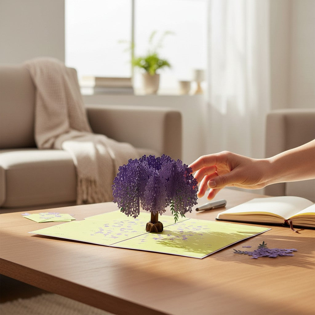 Colorpop Up Card Jacaranda Tree