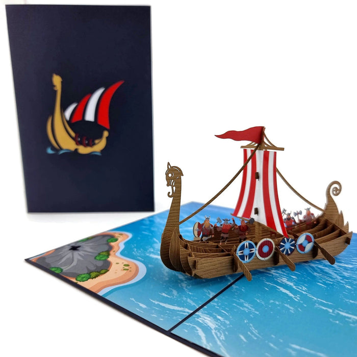 Colorpop Up Card Viking Ship