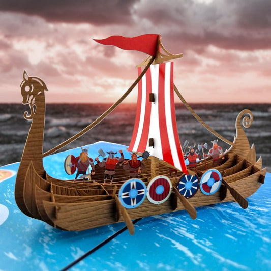 Colorpop Up Card Viking Ship