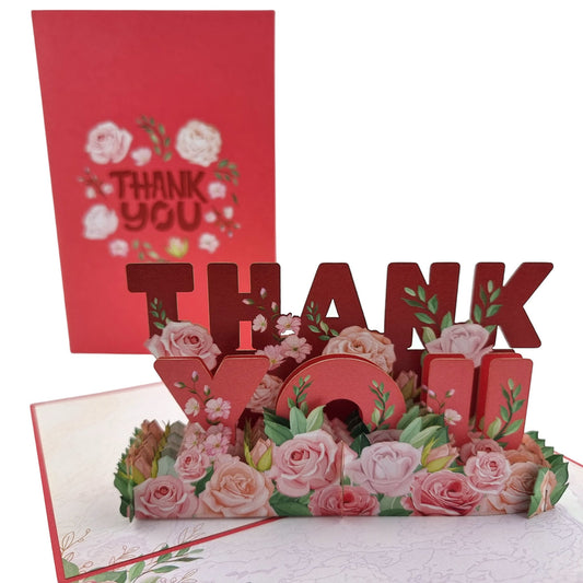 Colorpop Up Card Thank You Flowers