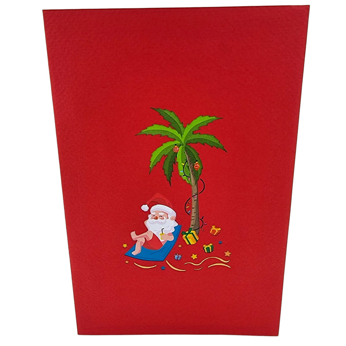 Colorpop Up Card Santa On The Beach In Hammock
