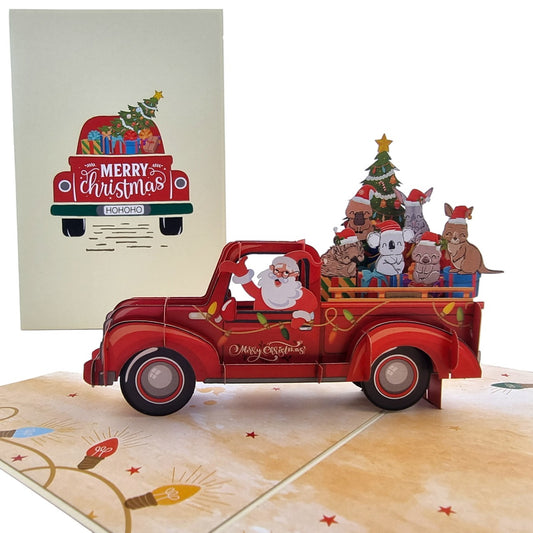 Colorpop Up Card Santas Christmas Ute Pop Up Card