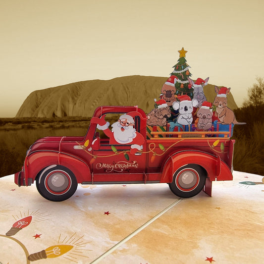 Colorpop Up Card Santas Christmas Ute Pop Up Card