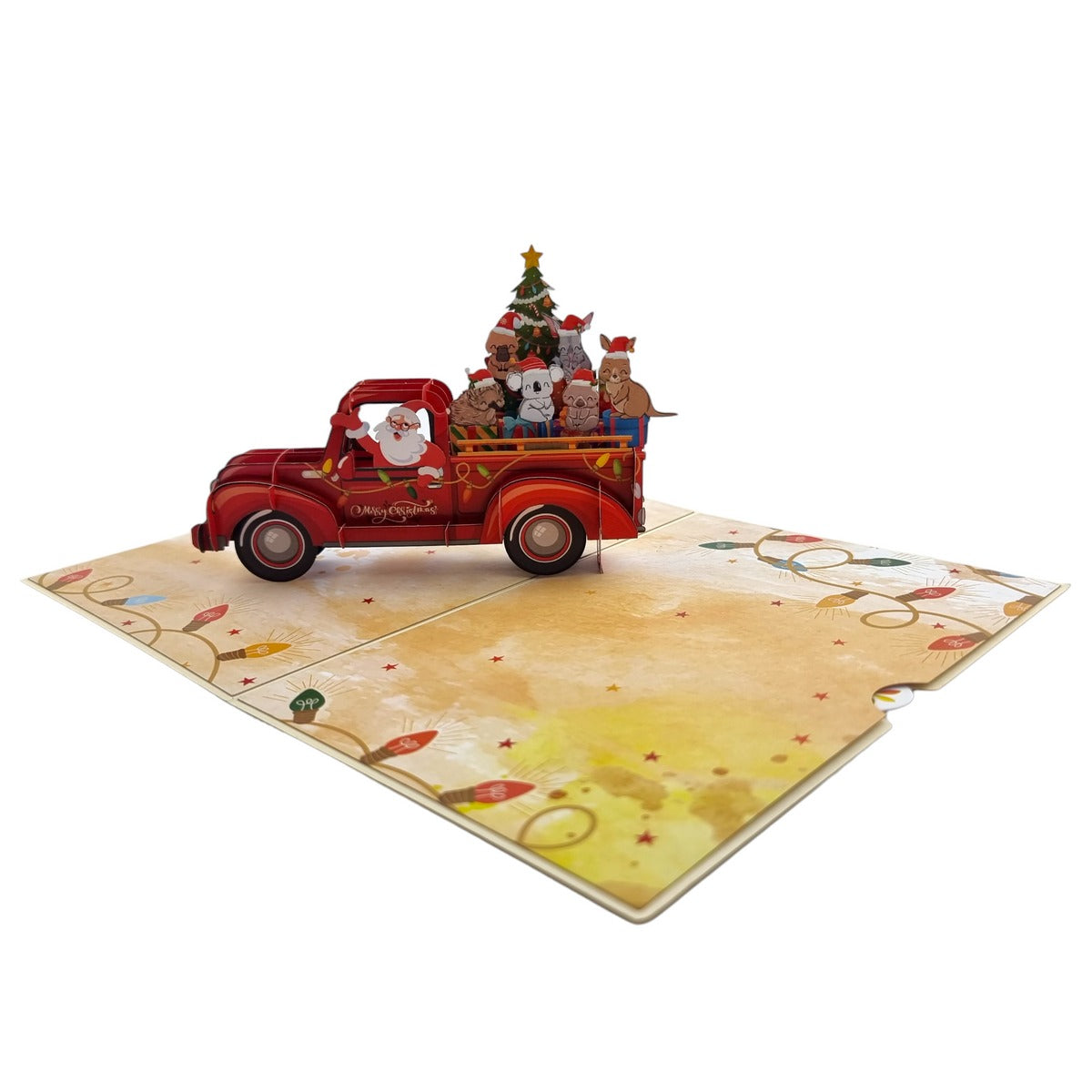 Colorpop Up Card Santas Christmas Ute Pop Up Card