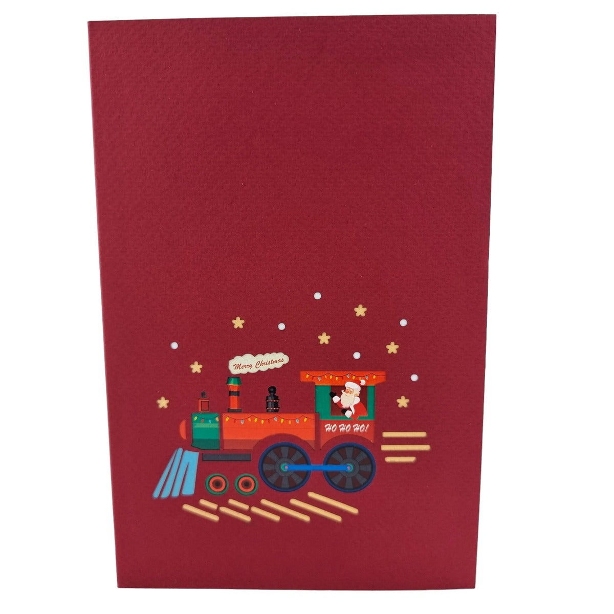 Colorpop Up Card Santa Train