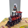 Colorpop Up Card Steam Train