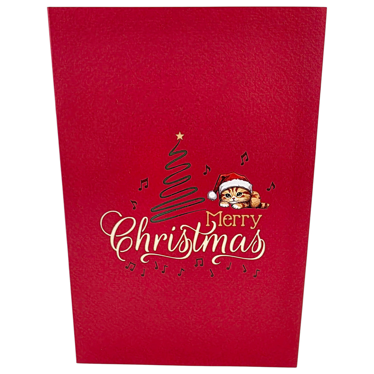 Colorpop Up Card Christmas Piano Kittens