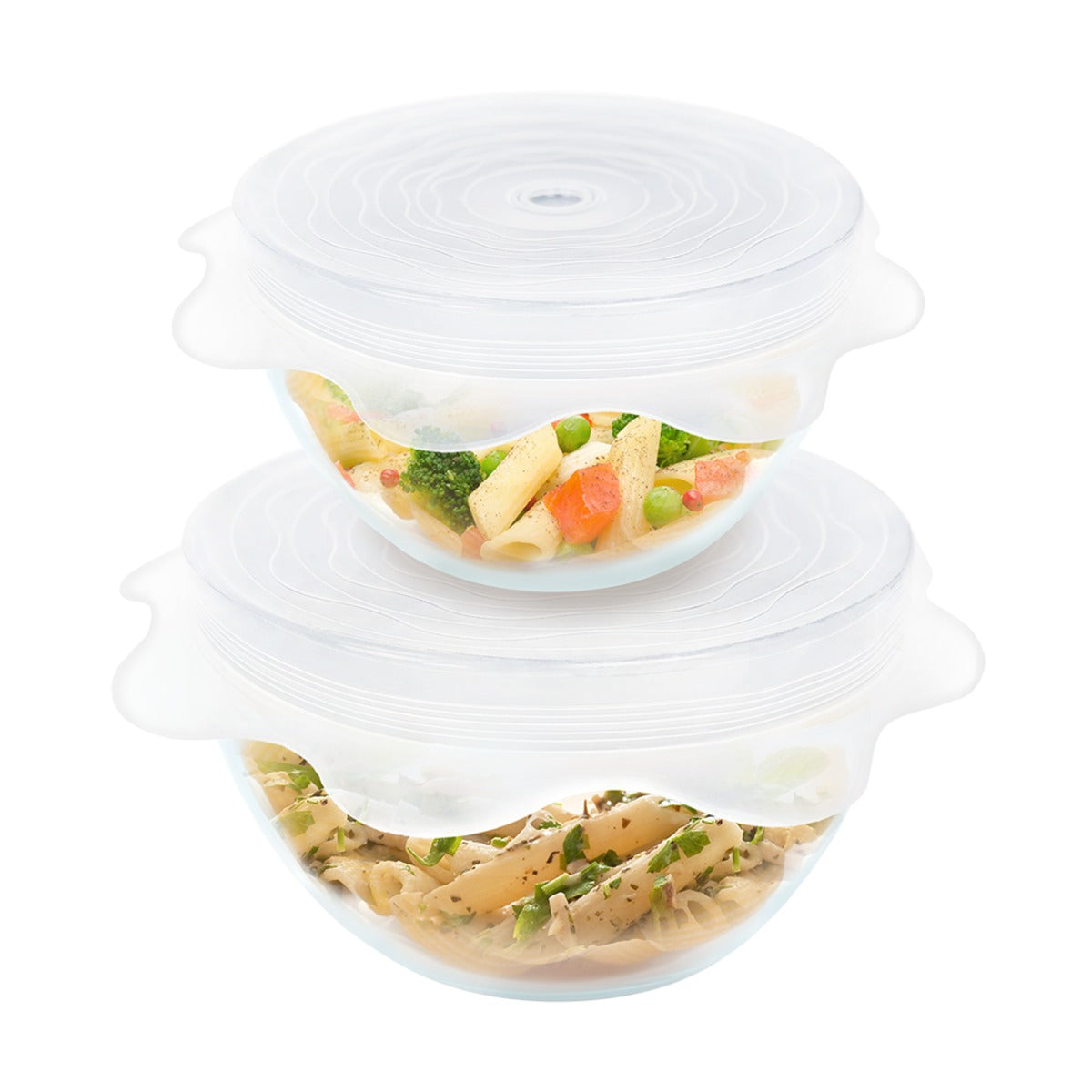 Vented Silicone Microwave Food Covers Set 2
