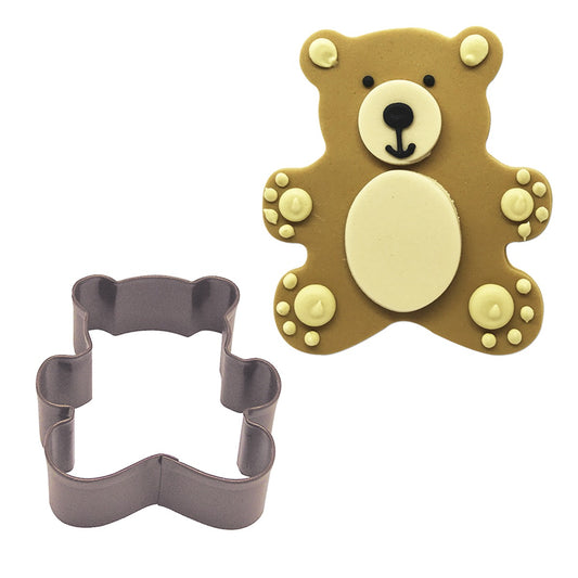 R&M Teddy Bear Cookie Cutter 7.75Cm - Brown