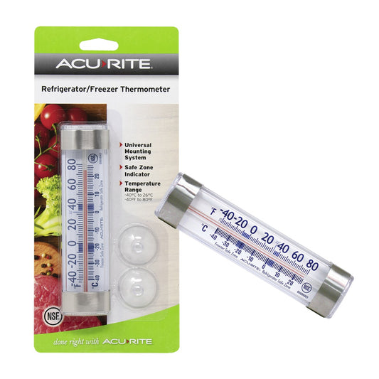 Acurite Fridge / Freezer Thermometer Analog Bar