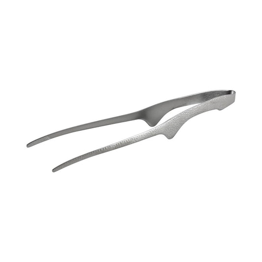 Hibachi Tongs Hammered S/S - 24Cm