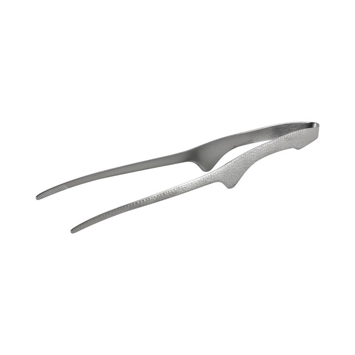 Hibachi Tongs Hammered S/S - 24Cm