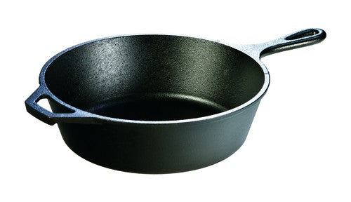 Lodge 10.25 Inch Cast Iron Deep Skillet With Helper Handle