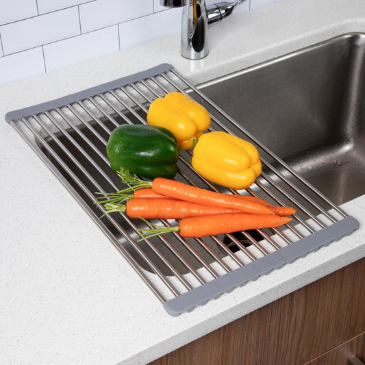 Roll-Up Over The Sink Dish Rack -55Cm