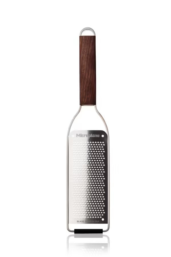 Microplane Master Series Fine Blade Cheese Grater With Wood Handle