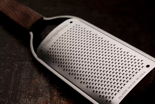 Microplane Master Series Fine Blade Cheese Grater With Wood Handle