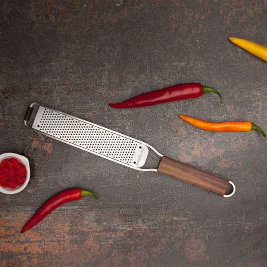 Microplane Master Series Rasp Style Zester Cheese Grater With Wood Handle