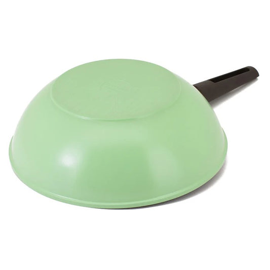 Neoflam NATURE+ 30cm INDUCTION WOK PAN APPLE GREEN