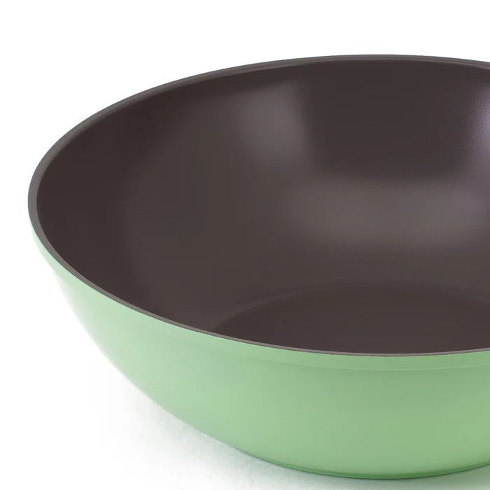 Neoflam NATURE+ 30cm INDUCTION WOK PAN APPLE GREEN