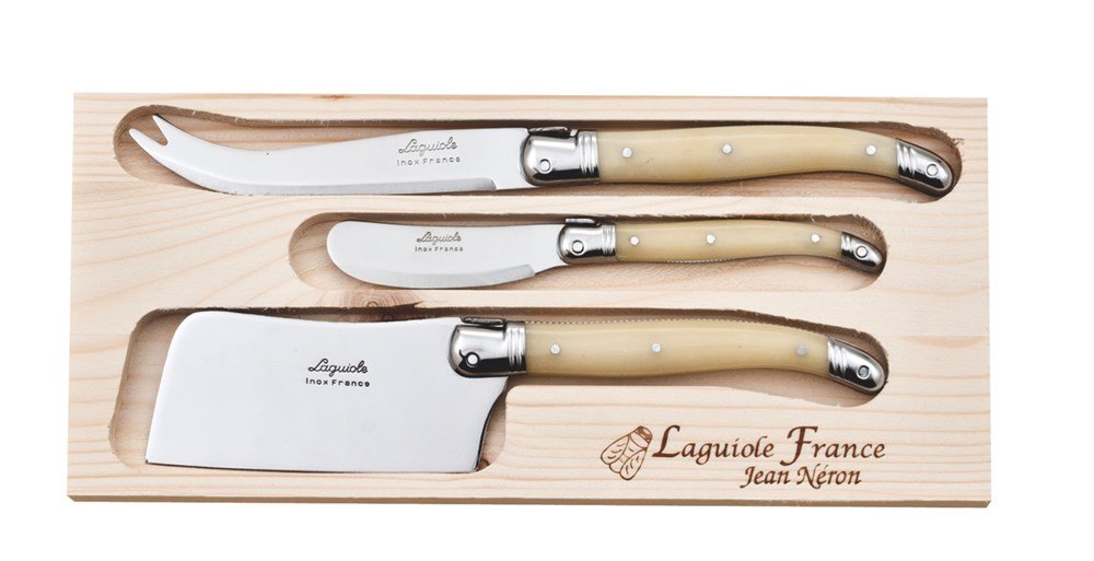 Laguiole 3 Pc Cheese Knife Set Lh
