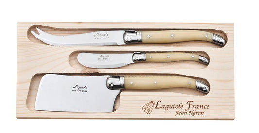 Laguiole 3 Pc Cheese Knife Set Lh