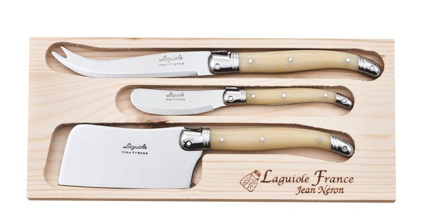 Laguiole 3 Pc Cheese Knife Set Lh