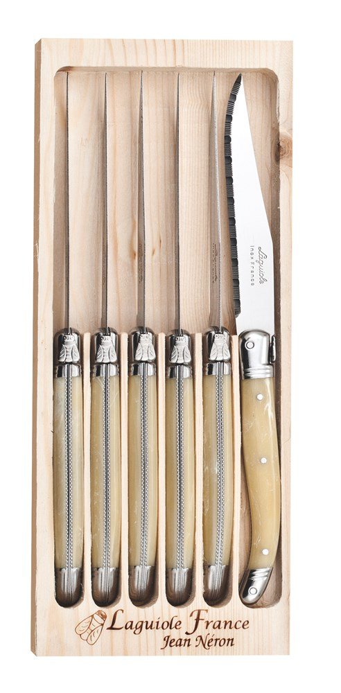 Laguiole Table Knife Set Horn