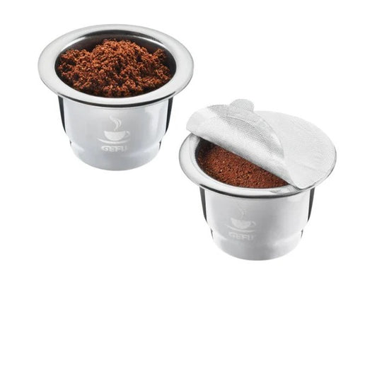Coffee Capsules 2 Piece Set - Re-Useable Coffee Pods Stainless Steel