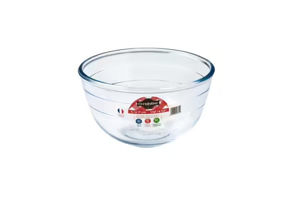 Glass Mixing Bowl 16cm - 1l O'cuisine