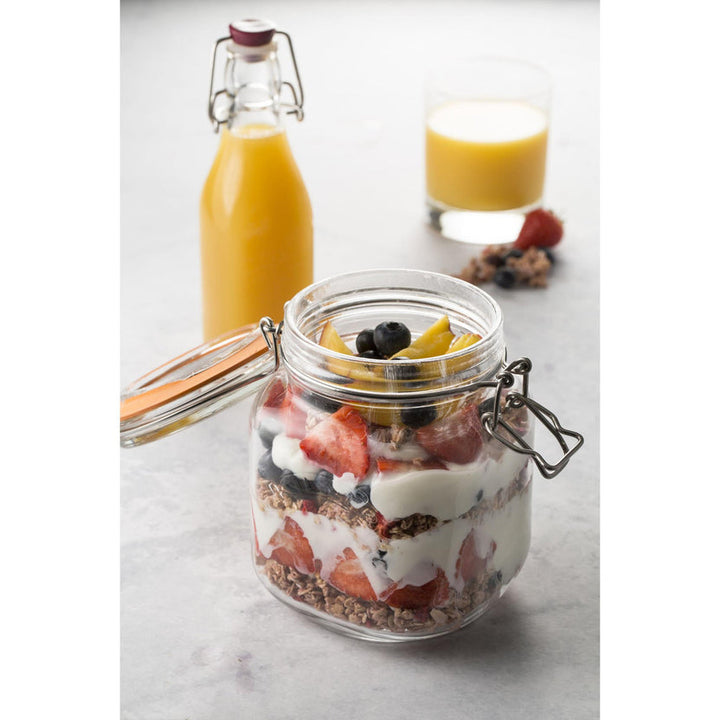 Kilner Square Clip Top Jar 1 Litre