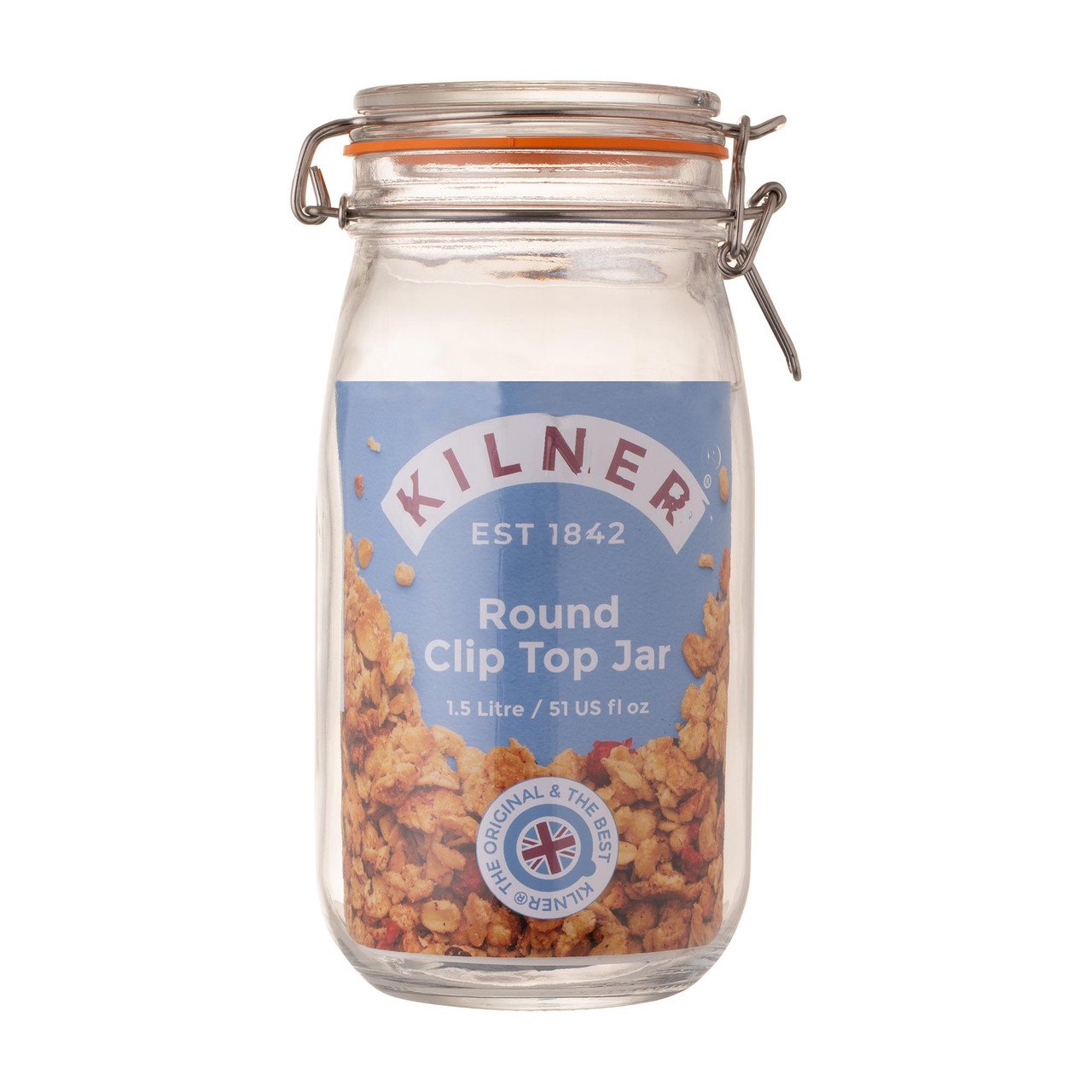 Kilner Round Clip Top Jar 1.5 Litre