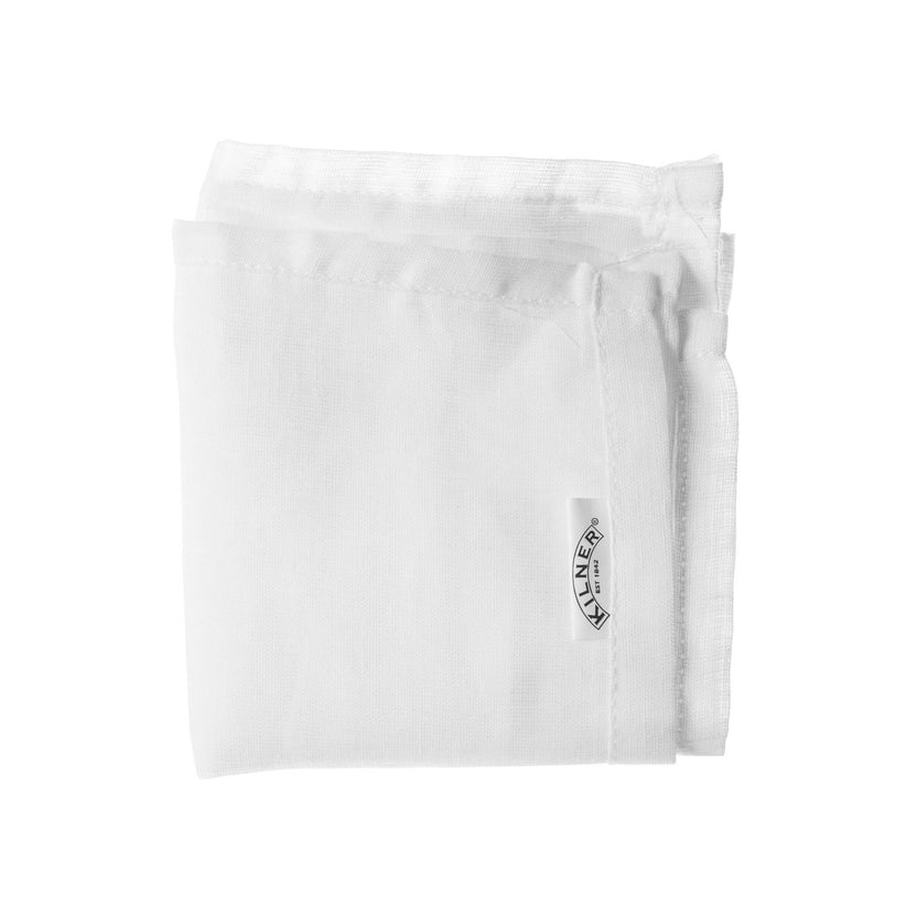 Kilner Muslin Cloth Square, 50x50cm, White, 100% COTTON
