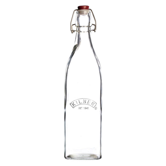 Kilner Square Clip Top Bottle 1 Litre