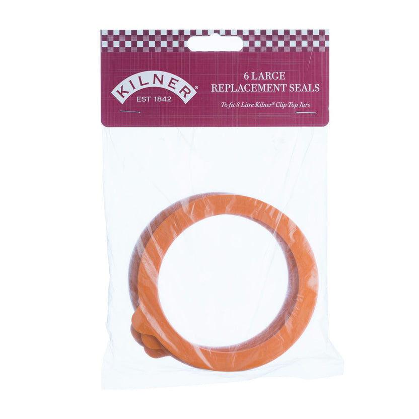 Kilner Large 3l Rubber Seals (set Of 6)