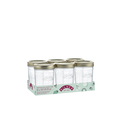 Kilner Wide Mouth Preserve Set Of 6 350ml