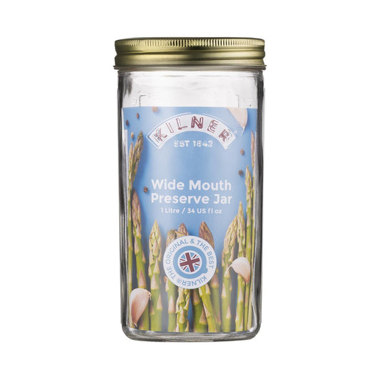 Kilner Wide Mouth Preserve Jar 1 Litre