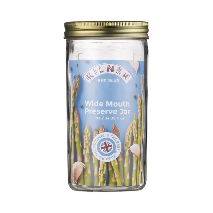 Kilner Wide Mouth Preserve Jar 1 Litre
