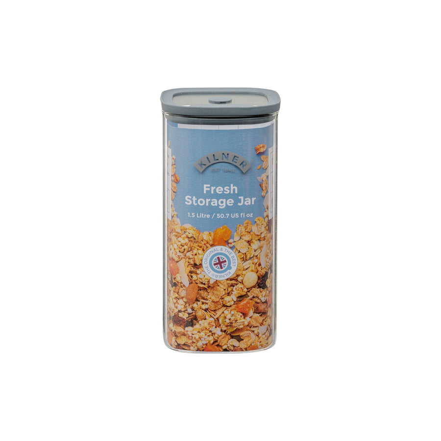 Kilner Fresh Storage Square Jar 1.5L