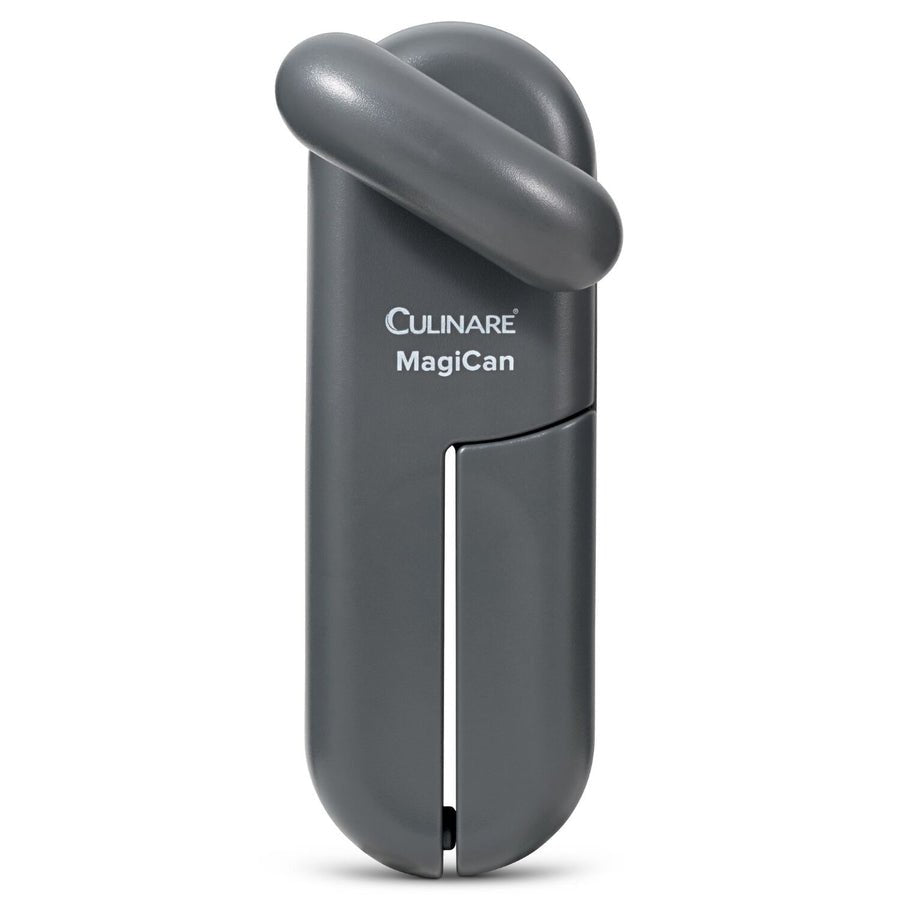 Culinare Magican Manual Tin Opener – Stainless Steel Cutting Wheel, Grey