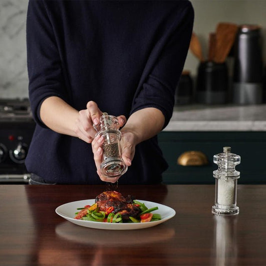 Cole & Mason 605 Pepper Mill, Adjustable Precision+ Carbon Steel Mechanism,  Acrylic