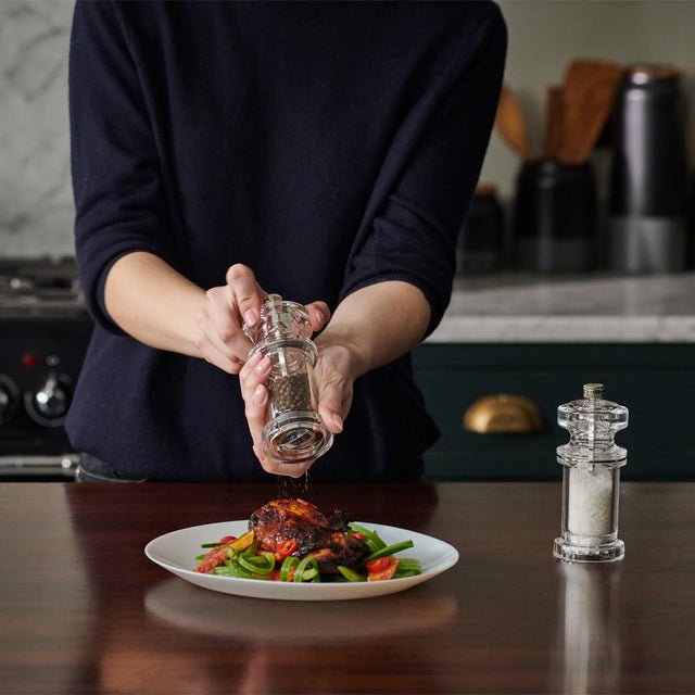 Cole & Mason 605 Pepper Mill, Adjustable Precision+ Carbon Steel Mechanism,  Acrylic