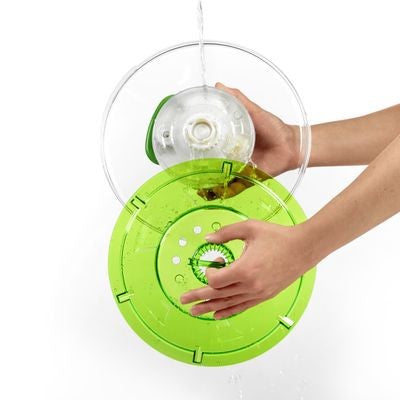 Easy Spin 2 Large Salad Spinner Green
