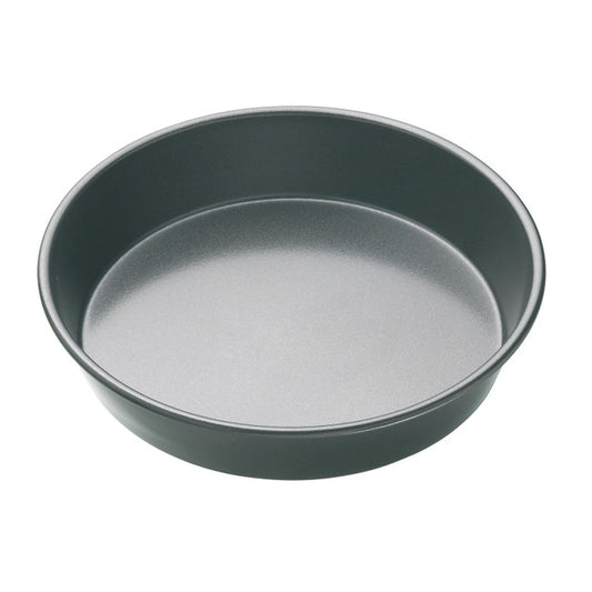 Mastercraft 23cm Heavy Base Non-Stick Deep Pie Cake Pan Baking Mould Black